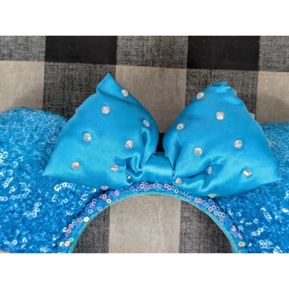 Disney Minnie Mouse Ears Sequenced Headbands Lot of 2